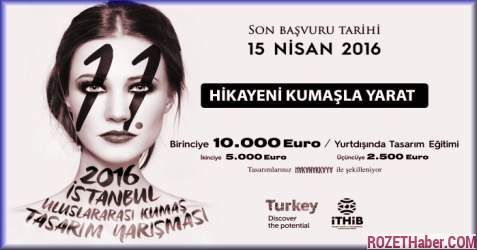 2016 İstanbul Para Ödüllü Kumaş Tasarım Yarışması Yapılacak