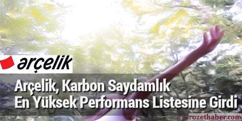 Arçelik Karbon Saydamlık En Yüksek Performans Listesine Girdi