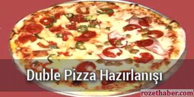 Duble Pizza Hazırlanışı Duble Pizza Hazırlanışı