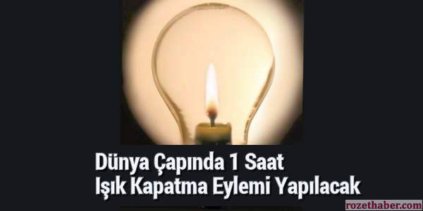 2015 Yılı 1 Saat Işık Kapatma Eylemi