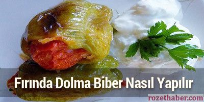 Fırında Dolma Biber Fırında Dolma Biber