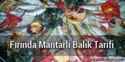 Fırında Mantarlı Balık Tarifi