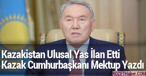 Kazakistan Ulusal Yas İlan Etti Kazak Cumhurbaşkanı Mektup Yazdı