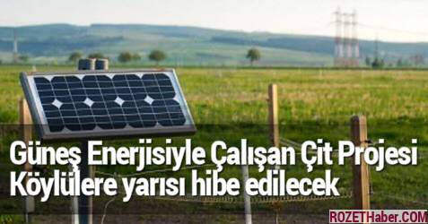 Kocaeli'de Köylülere Güneş Enerjisiyle Çalışan Çit Projesi Başladı