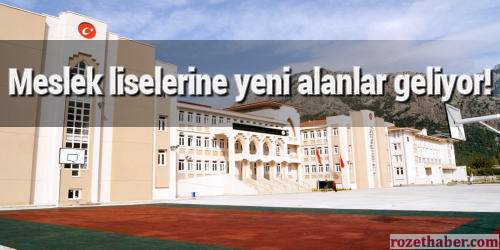 Meslek liselerine yeni alanlar geliyor