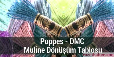 Puppes - DMC Muline Dönüşüm Tablosu