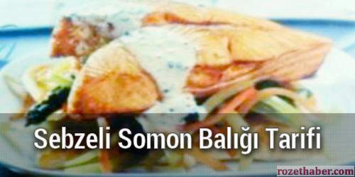 Sebzeli Somon Balığı Lezzeti Sebzeli Somon Balığı Lezzeti