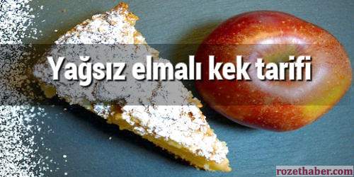 Yağsız elmalı kek usta tarifi