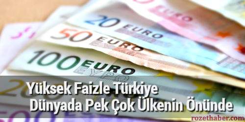 Yüksek Faizle Türkiye Dünyada Pek Çok Ülkenin Önünde