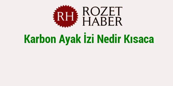 Karbon Ayak İzi Nedir Kısaca Karbon Ayak İzi Nedir Kısaca